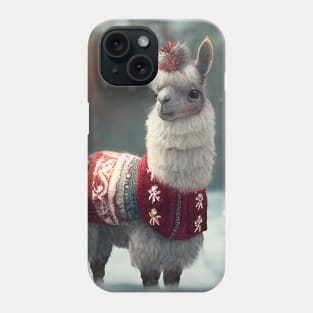 Cute Christmas Llama Phone Case