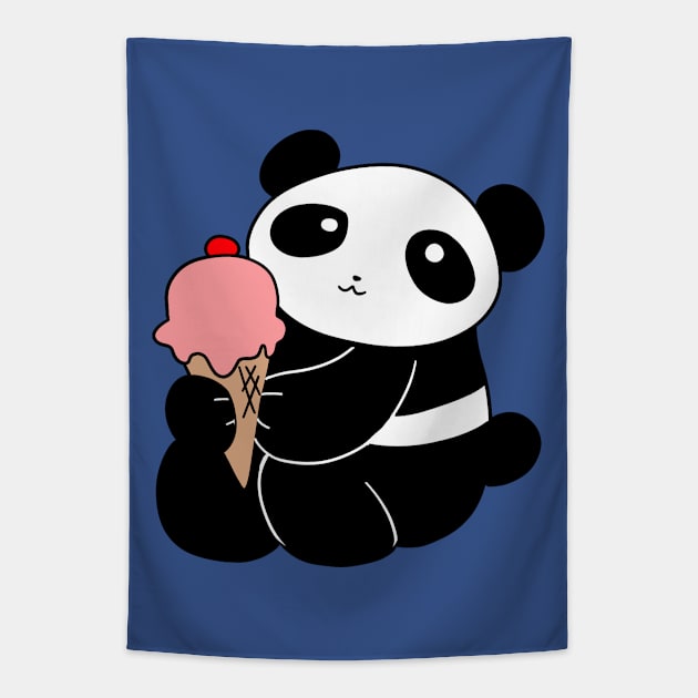 Icecream Panda Tapestry by saradaboru