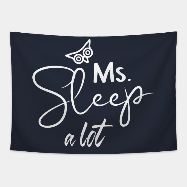 Miss Sleep a Lot Tapestry by notami