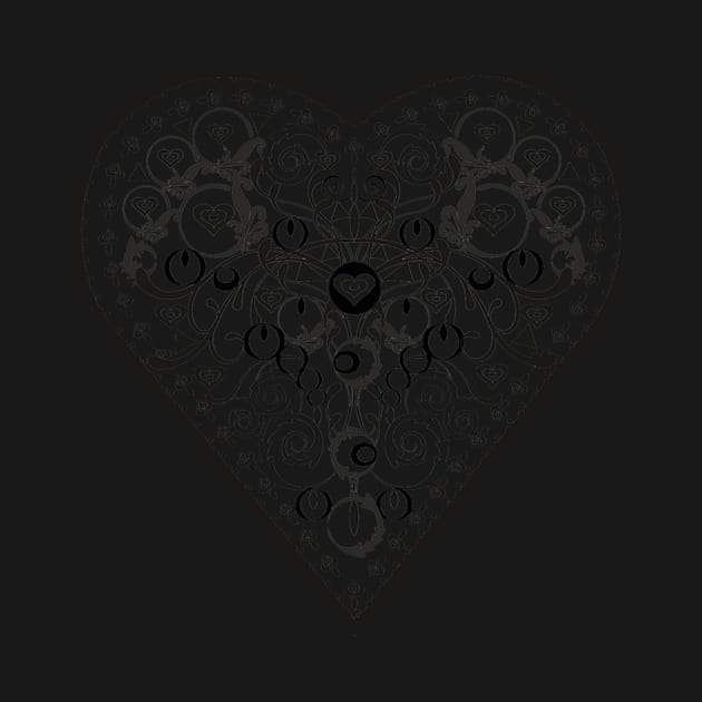 Ironwork heart black by venitakidwai1