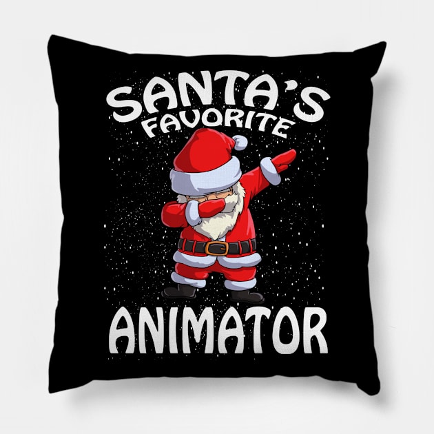 Santas Favorite Animator Christmas Pillow by intelus