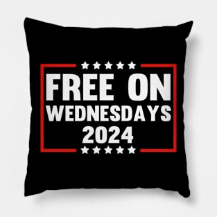 Free On Wednesdays Funny Political Joe Biden Pillow