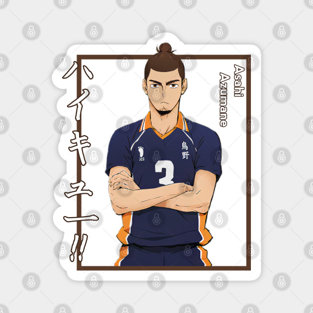 Haikyuu Asahi Azumane With Shadow Colored Background Asahi Azumane Magnet Teepublic View and download this 849x1200 azumane asahi mobile wallpaper with 42 favorites, or browse the gallery. teepublic