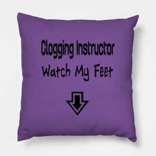 Clog Instruct BLK Pillow