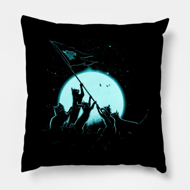 Freedom Cats Pillow by nicebleed