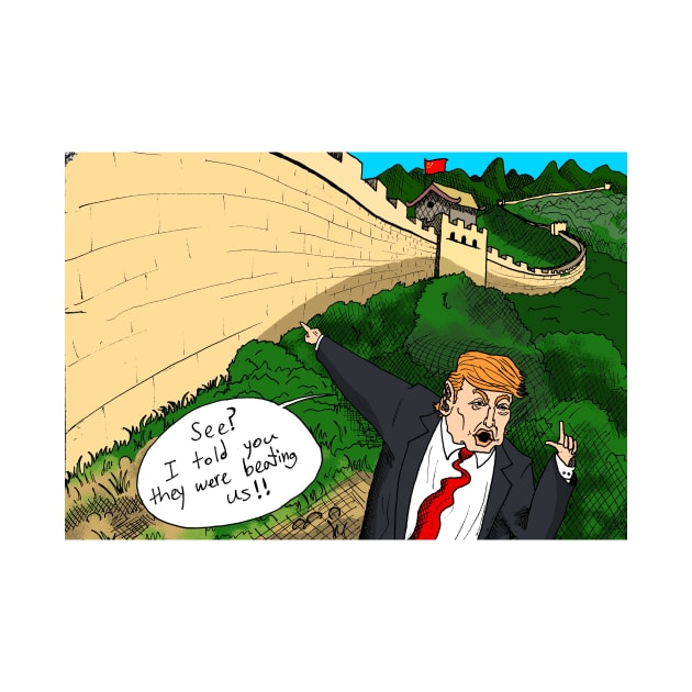 Trump Great Wall by Felipe.Makes.Cartoons