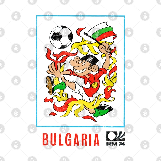 Bulgaria / 70s Vintage-Style Soccer Fan Design by DankFutura