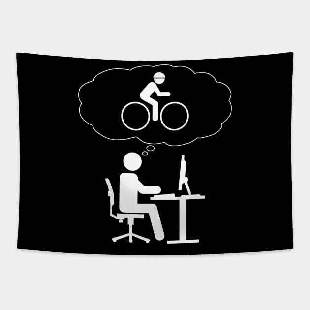 Office Dreamer - Cycling Tapestry by CCDesign