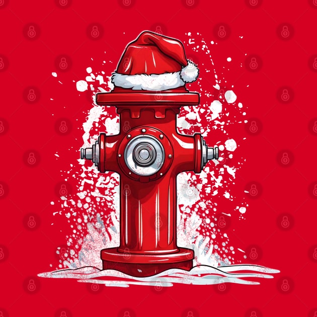 Fire Hydrant Costume a Funny Lazy Christmas Day Ideas Santa's Hat by alcoshirts