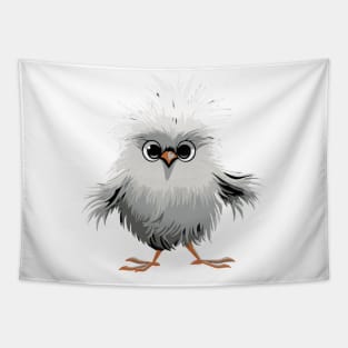 Cute cartoon silkie chicken Tapestry