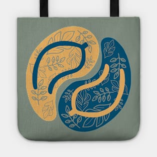 Flip-flops Circle, Blue and Yellow Tote