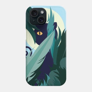 Black Cat Yellow Eyes Phone Case