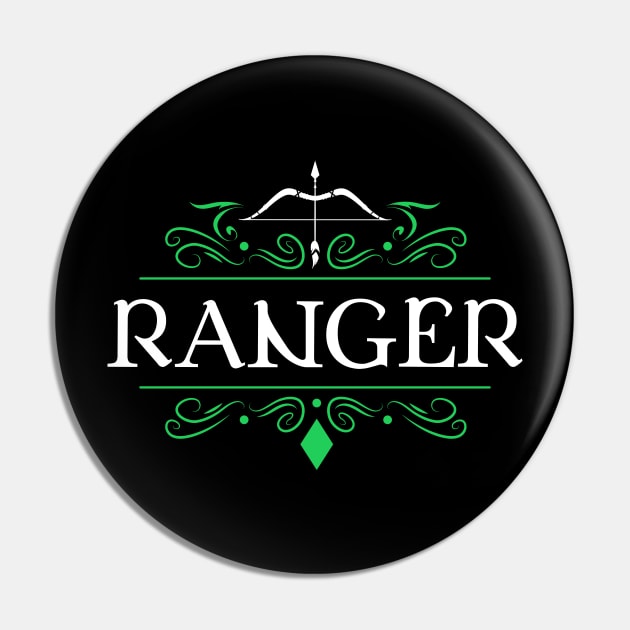 Ranger Character Class Tabletop RPG Gaming Pin by pixeptional