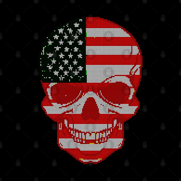 Skull America Glitch by Outrageous Flavors