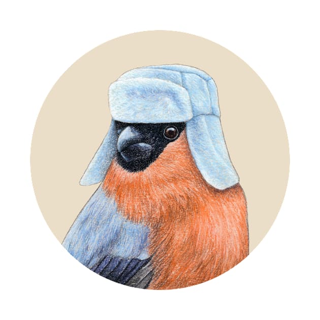 Eurasian bullfinch by Mikhail Vedernikov