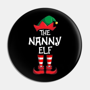 Nanny Elf Matching Family Christmas Pin