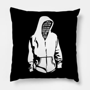 Black Man in a Hoodie Pillow