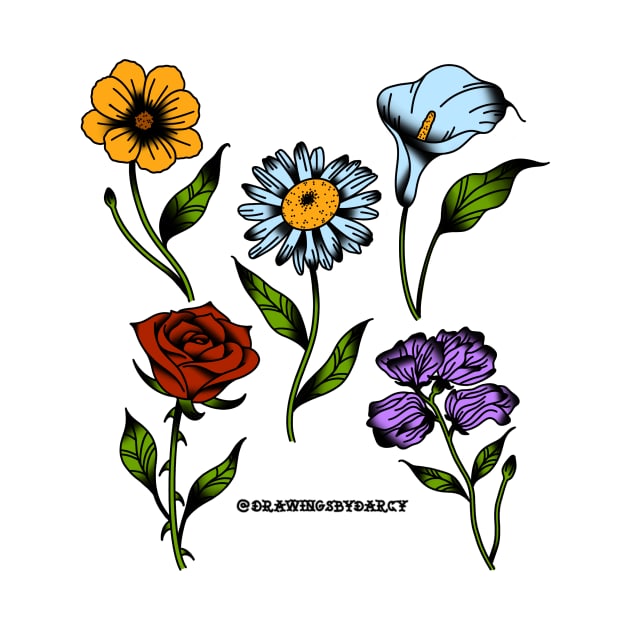 Flower Pack by drawingsbydarcy