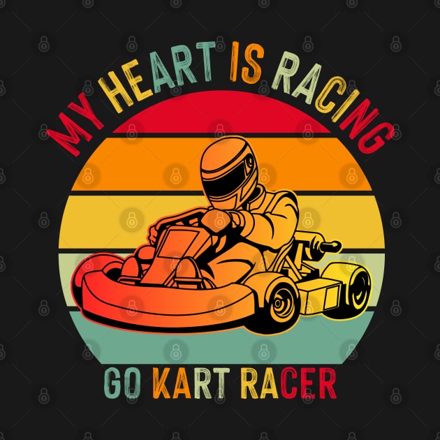 Vintage Kart Racing Go-Kart Racer by Closeddoor