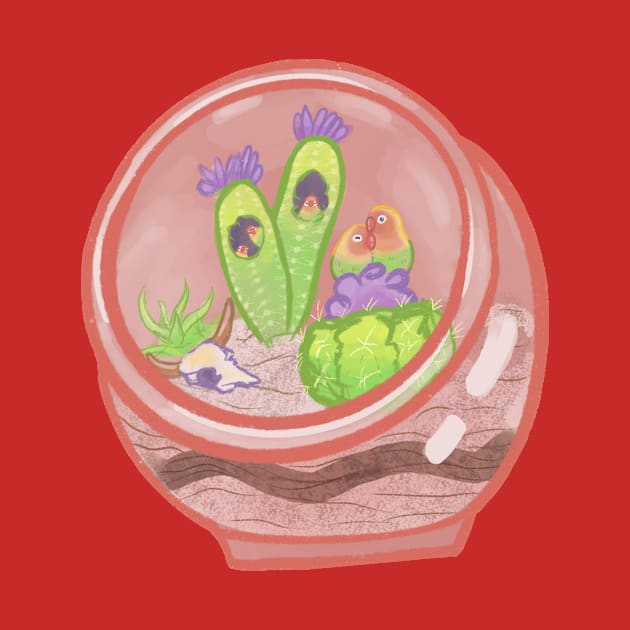 Lovebird Terrarium by JessaCreation