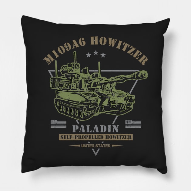 M109A6 Paladin Pillow by Military Style Designs