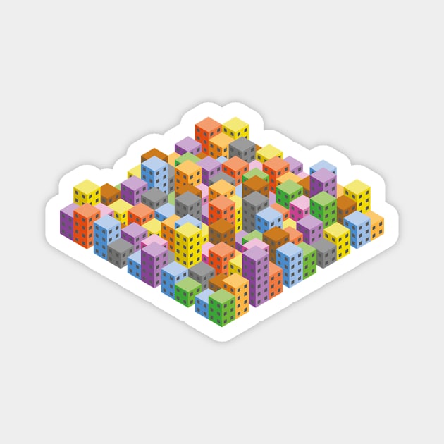 Small Grid Magnet by RegularTeeCo