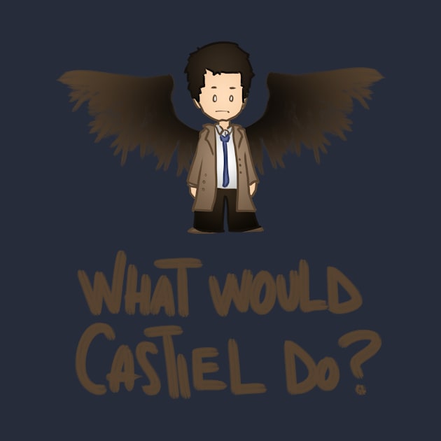 What would Castiel do? (brown version) by ArryDesign