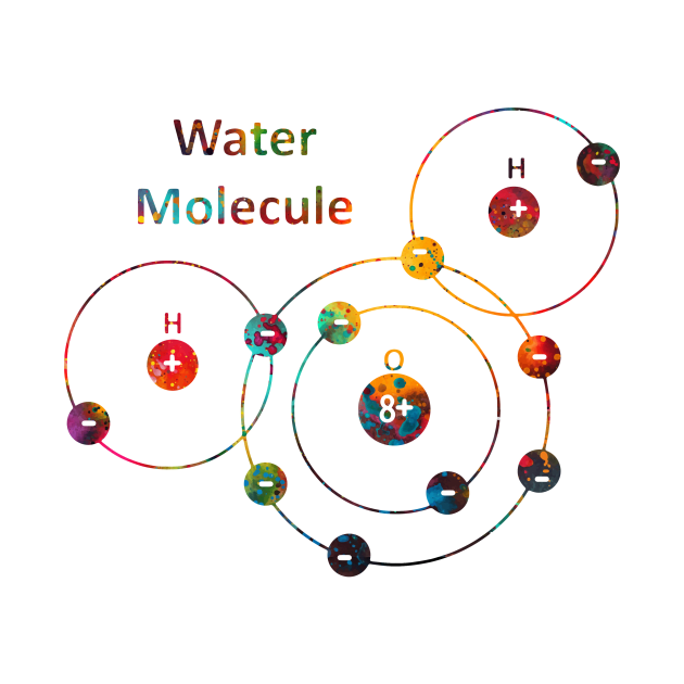 Water Molecule by erzebeth