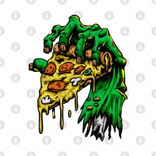 Scary Hand Pizza by Mako Design 
