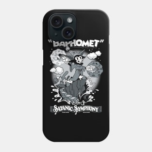 Vintage Rubber Hose Cartoon Baphomet Sorcerer - Occult Goth - Satanic Symphony Phone Case