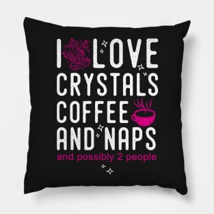 Funny crystal lover, crystal collector Pillow