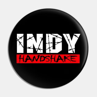 Extreme Indy Handshake (Dark Colored shirts) Pin