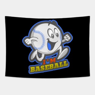 I'M Baseball Design T-shirt Coffee Mug Apparel Notebook Sticker Gift Mobile Cover Tapestry