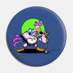 Rooster and country music Pin