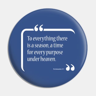 Time and Season Pin