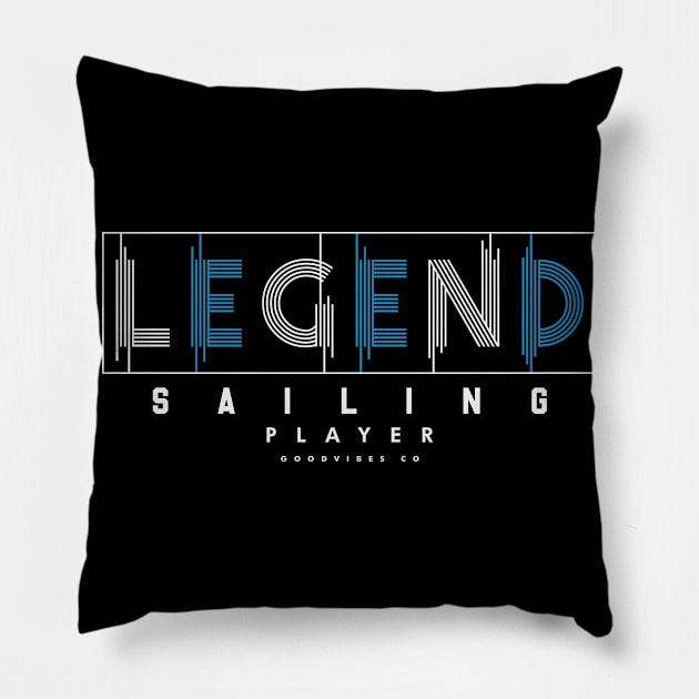 Sailing Legend Pillow by SerenityByAlex