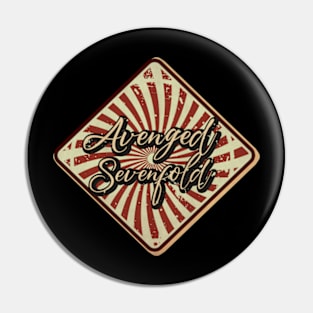 Avenged Sevenfold vintage design on top Pin