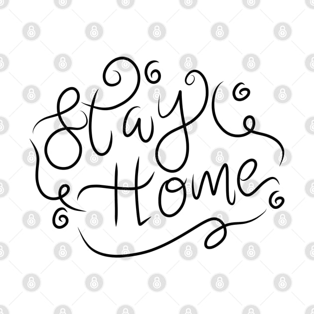 stay home lettering by viovi