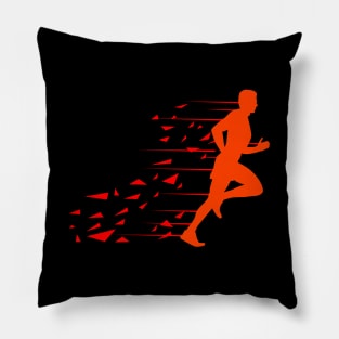 Jogging Man Pillow