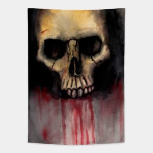 Bleeding skull Tapestry