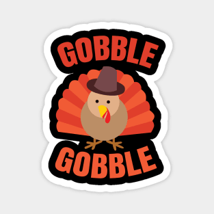 Gobble Gobble Thanksgiving Turkey Magnet