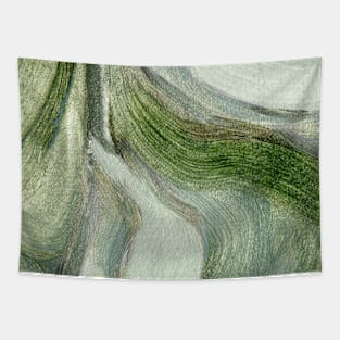 Mint Green Abstract Art Tapestry