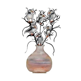 Vase of puffins T-Shirt
