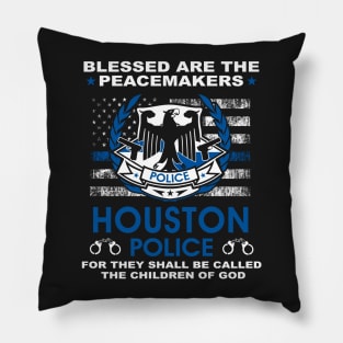 Houston Police  – Blessed Are The PeaceMakers Pillow