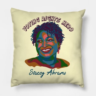 Voting Rights Hero - Stacey Abrams Pillow