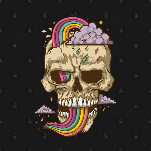 Rainbow Skull by Made In Kush