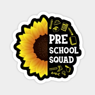 Preschool Back To School Sunflower Magnet