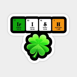 Funny Irish St Patrick_s Day Chemistry Science Magnet