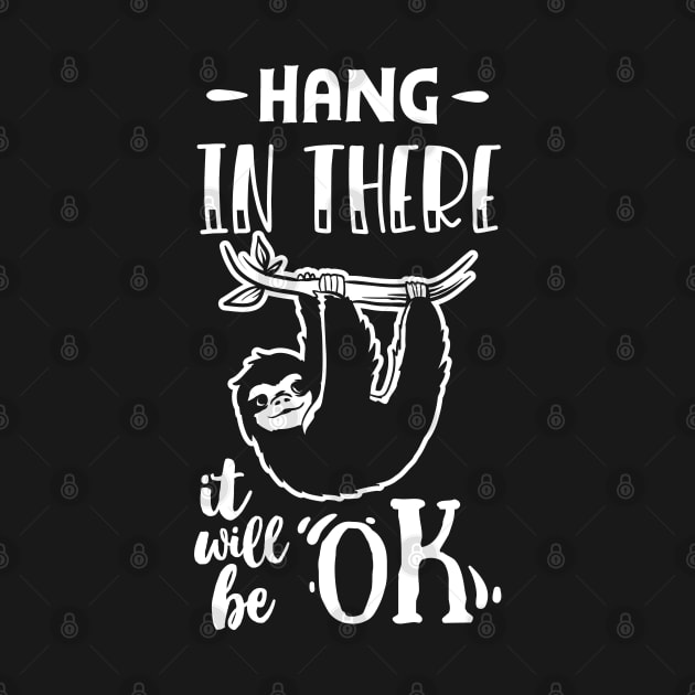 Hang in there - sloth - for dark by bob2ben