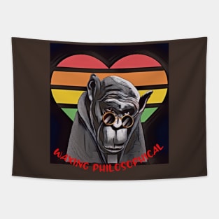 Waxing Philosophical (Intellectual ape) Tapestry